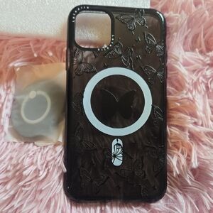 Butterfly Design Black Phone Case, Fits Iphone 11 Pro Max